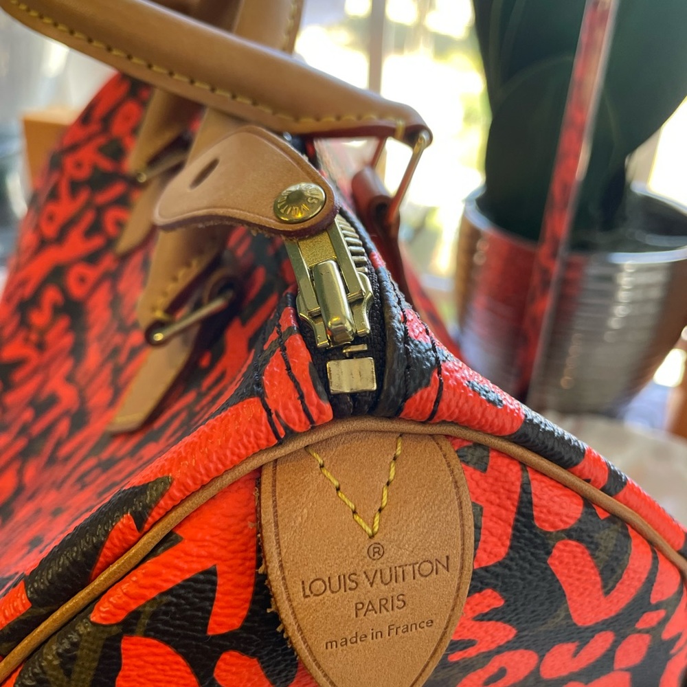 SOLD 💵Louis Vuitton Steven Sprouse Graffiti Orange Speedy 30 - Picture 12 of 14
